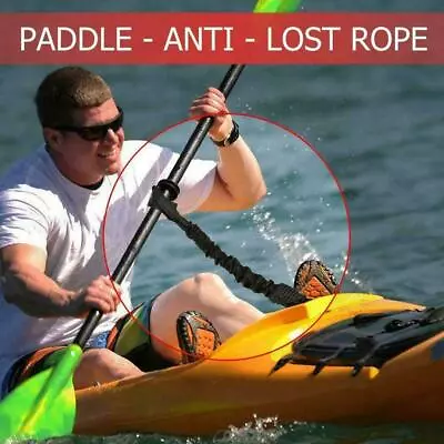 Kayak Canoe Paddle Fishing Leash Rope Rod Leash Safety With Accessories K1H4 • $7.47