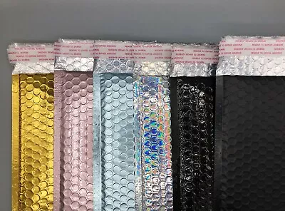 Metallic Bubble Mailers With Seal Seal (choose Color) Thicker Than Others! • $34.99