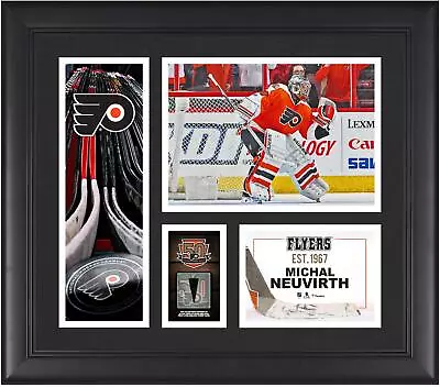 Michal Neuvirth Flyers Framed 15x17 Collage & Piece Of G-U Puck - Fanatics • $79.99