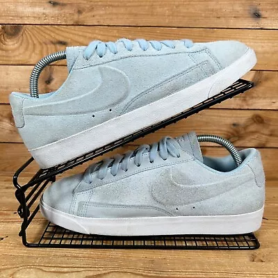 £29.99 • Buy NIKE Blazer Low Size UK 7 Womens Blue Ice Suede Lace Up Casual Shoes Trainers