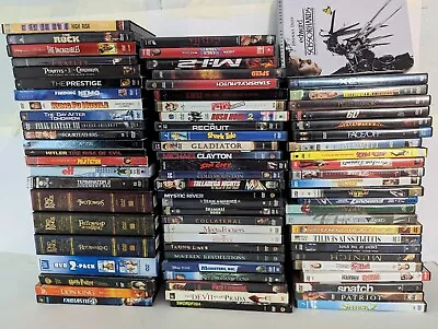 Wholesale Lot Of 76 Used Movie DVDs Assorted Bulk Bundle  • $1