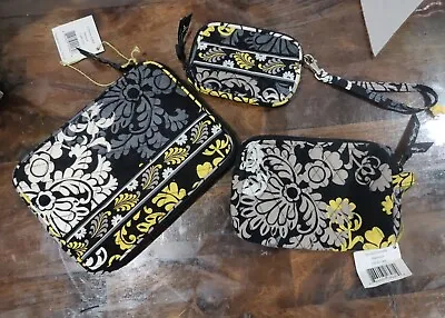 Lot Of 3 Vera Bradley Retired Baroque E-reader Cosmetic Bag Change Purse NEW • $32.90