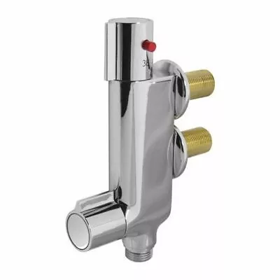 Vertical Thermostatic Mixer Tap Valve V100 Static Caravan Bathroom Shower 45mm • £55.95