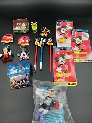 Lot Of 16 Assorted Disney Mickey Mouse & Minnie Mouse Collectables New/Used Mix • $4.99
