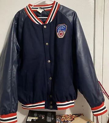 Vintage Fire Department Of New York Size L Buttoned Down Jacket • $56.09