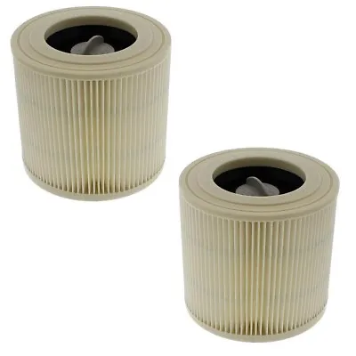 Pack Of 2 Cartridge Filter Fit Karcher WD2.200 WD3.500 Wet & Dry Vacuum Cleaners • £14.99