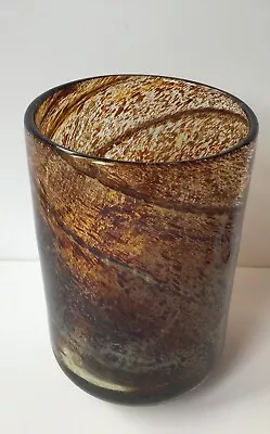 Mdina Glass Vase Unsigned Tortoiseshell • £19.95