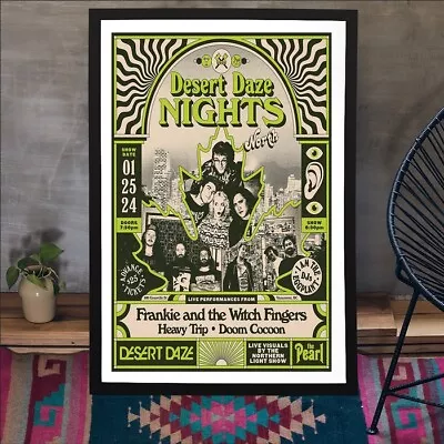 Frankie And The Witch Fingers January 25 2024 The Pearl Vancouver BC Poster • $19.99