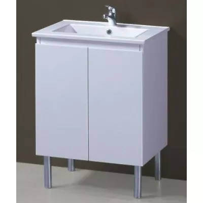 ROMA 600 X 360 X 830mm Slim China Top Narrow Vanity UNIT On Legs • $349