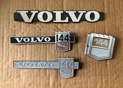 Vintage VOLVO 144S Side Fender Rear Automatic Hood Emblem Logo Badge • $40