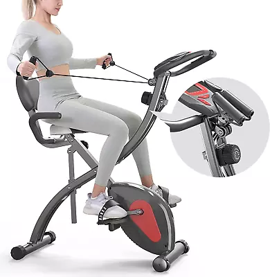 3-In-1 Folding Exercise Bike | Upright And Recumbent Foldable Stationary Bike |  • $547.13