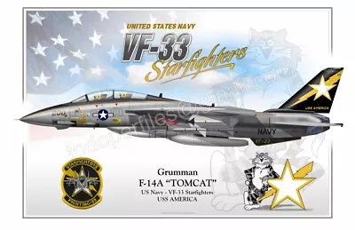 F-14A TOMCAT STARFIGHTERS - Airplane Profile • $18