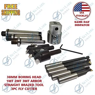 New Boring Head Kit 38mm Boring Head 1mt 2mt 3mt With Tools For Milling Machines • $130.20