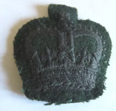 British Military Issue Crown Rank Fabric Patch • £1.99