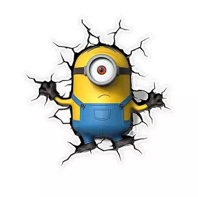 -3D Minion Stuck- Car SUV Truck JDM Window Bumper Diecut Vinyl Decal Sticker • $7.49