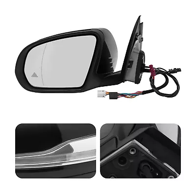 Rear View Mirror Left Driver Side Fits Mercedes W205 Benz C Class C300 C250 C18 • $98.80