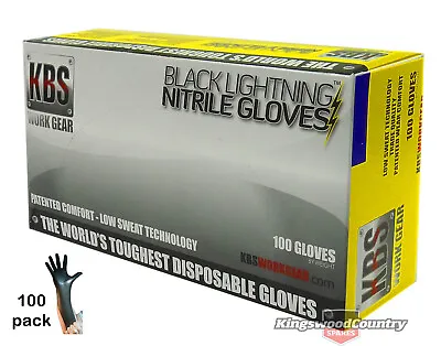 Nitrile Heavy Duty Gloves Mechanics Spraying Painting Cleaning SMALL X100 Tuff • $35