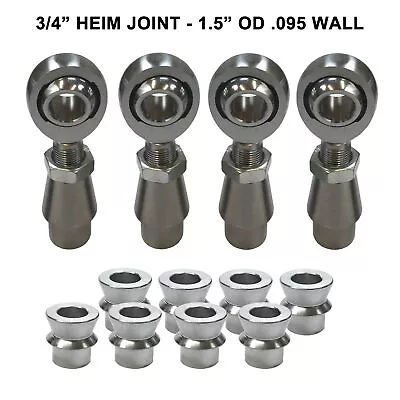 3/4  Sway Bar End Link Rod End Heim Joint Kit HMS Spacers 1.5 OD .095 Wall Tube • $119.99