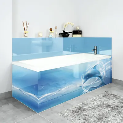 Bath Panels Printed On Acrylic - Dolphin In Water • £231.99