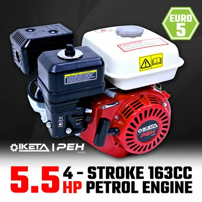$199 • Buy 5.5HP OHV Petrol Engine Stationary Motor Horizontal Shaft Recoil Start