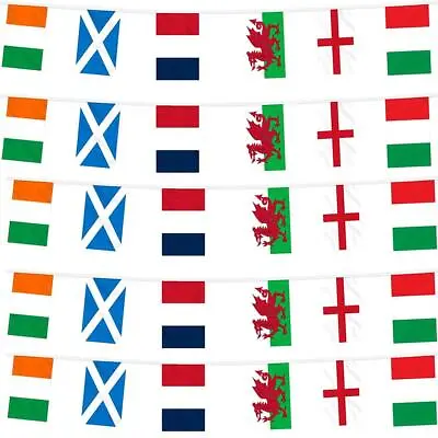 £5.95 • Buy Six Nations Rugby Bunting England Scotland Wales Ireland France Italy 20ft Long