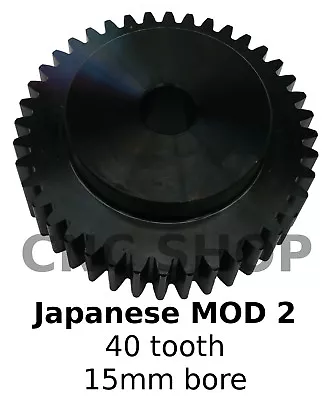 JAPANESE MOD 2 40T 15mm Bore SPUR GEAR RACK PINION CNC MACHINE PLASMA TOOTH • $70