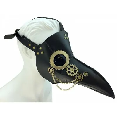 $14.90 • Buy Costume Party Steampunk Mask Plague Doctor Long Nose Raven Cosplay Halloween