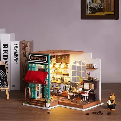 Rolife Wooden Doll House Kits 3D DIY Miniature Dollhouse Toys Easter Decor Gifts • $39.99