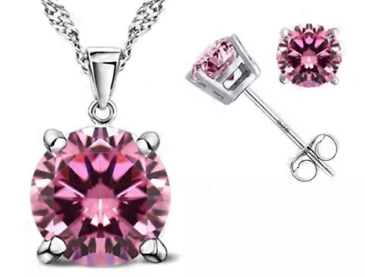 £4.49 • Buy 925 Sterling Silver Chain Necklace Pendant Stud Earrings Womens Jewellery Gift
