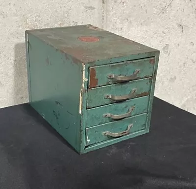 Vintage Wards Master Quality 4 Drawer Hardware Parts Tool Metal Storage Cabinet • $45