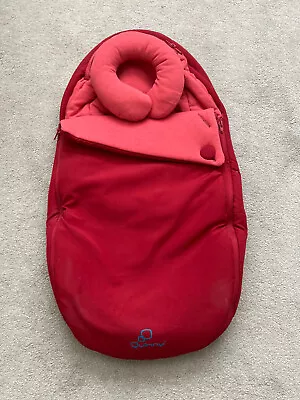 Quinny Moodd Baby Nest Cocoon Red Cosytoes Cosy Footmuff • £13.99