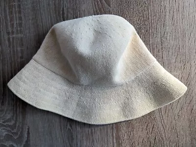 Vintage Kangol Cream Neutral 100% Cotton Casual Bucket Hat  • $19.50