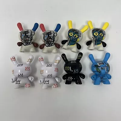 JEAN-MICHEL BASQUIAT Kidrobot DUNNY Faces Lot Of 8 3” Vinyl Mini Series W/ Chase • $60