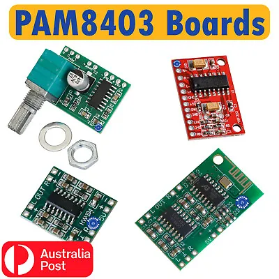 PAM8403 5V Mini Dual Channel Digital Audio Amplifier Board Switch Bluetooth • $3.95