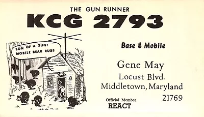 Middletown Maryland KCG-2793 QSL Radio Card Postcard • $1.99