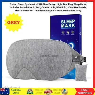 $13.30 • Buy New Sleeping Eye Mask New Design Light Blocking Sleep-Mask-Soft-Comfortable Grey