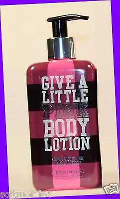 1 Victoria's Secret GIVE A LITTLE PINK Body Lotion Snowy Violet & Apple Blossom • $24.95