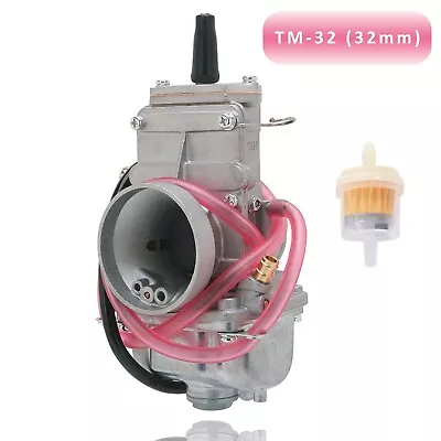 Flat Slide Smoothbore Carburetor For Mikuni TM32 32 Mm 300cc-350cc Dirt Bike ATV • $59.99