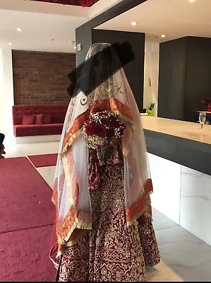 £1 • Buy Bridal Lengha And Top NO SCARF AS IT HAS DEFECTS NOT ONE POUND CHECK DESCRIPTION