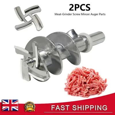 2PCS Meat-Grinder Screw Mincer Auger Parts Replace Kitchen Accessories Practical • £11.29