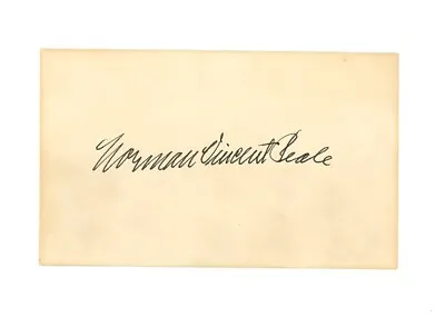 NORMAN VINCENT PEALE Signed Index Card CLERGYMAN AUTHOR • $39.98