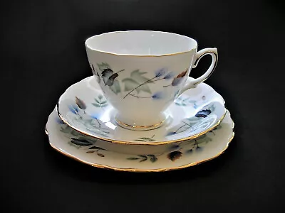 Vintage Colclough Ridgway Linden Bone China Trio Cup Saucer Plate England C1960s • $14.95