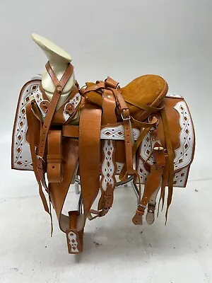 KingSaddle Mexican Leather Horse Saddle/ Silla De Montar Estilo Charro • $649.99