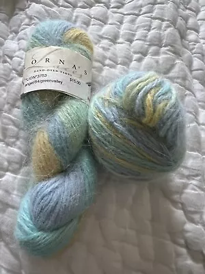 Lorna’s Laces Angel Hand Painted Angora Lambswool Yarn 2 Skeins • $12