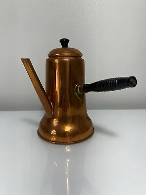 Vintage Coppercraft Guild Copper Turkish Coffee Kettle Tea Pot Side Handle • $9.99