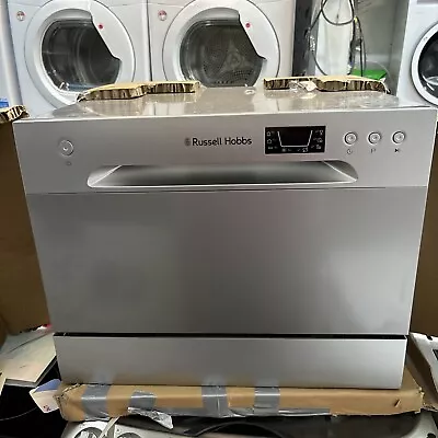 Russell Hobbs RHTTDW6S Silver Table Top Dishwasher With 6 Programmes 6 Settings • £140