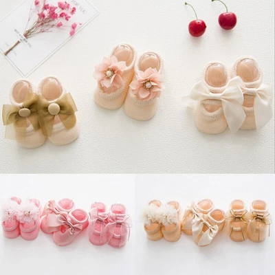 £3.25 • Buy Foot Socks Lace Flower Anti Trainer Floor Thin Section Baby