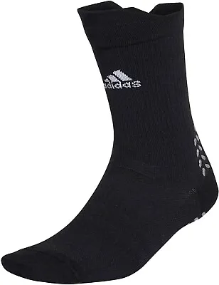 Adidas Mens Football Grip Crew Socks / Black / RRP £16 • £9