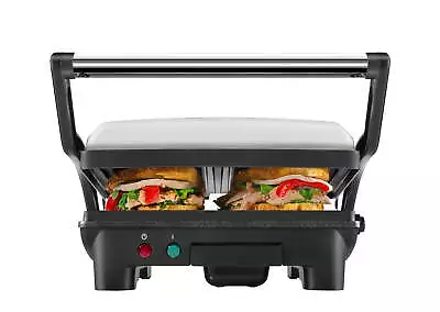 3-in-1 Electric Indoor Panini Press & Grill 4-Slice Sandwich Press • $36.56