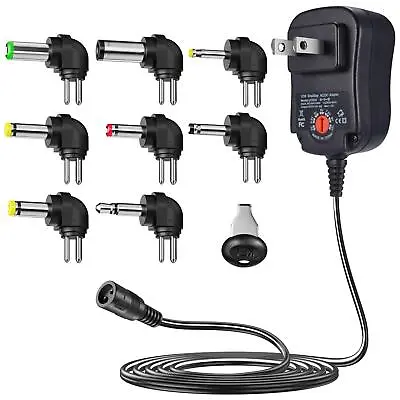 $20.72 • Buy 12W Universal Multi Voltage AC/DC Adapter Switching Power Supply With...
